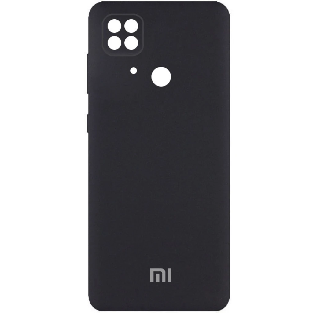 Чехол Silicone Cover Full Camera (AA) Black для Xiaomi Redmi 10C