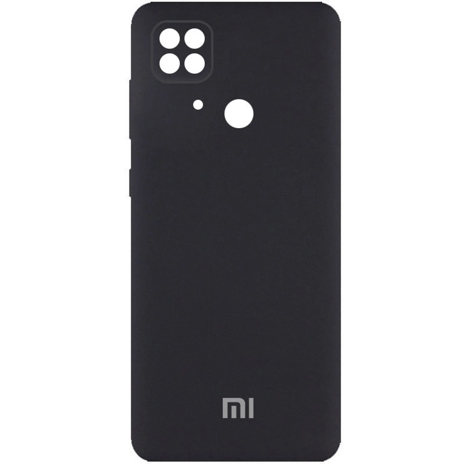 Чехол Silicone Cover Full Camera (AA) Black для Xiaomi Redmi 10C