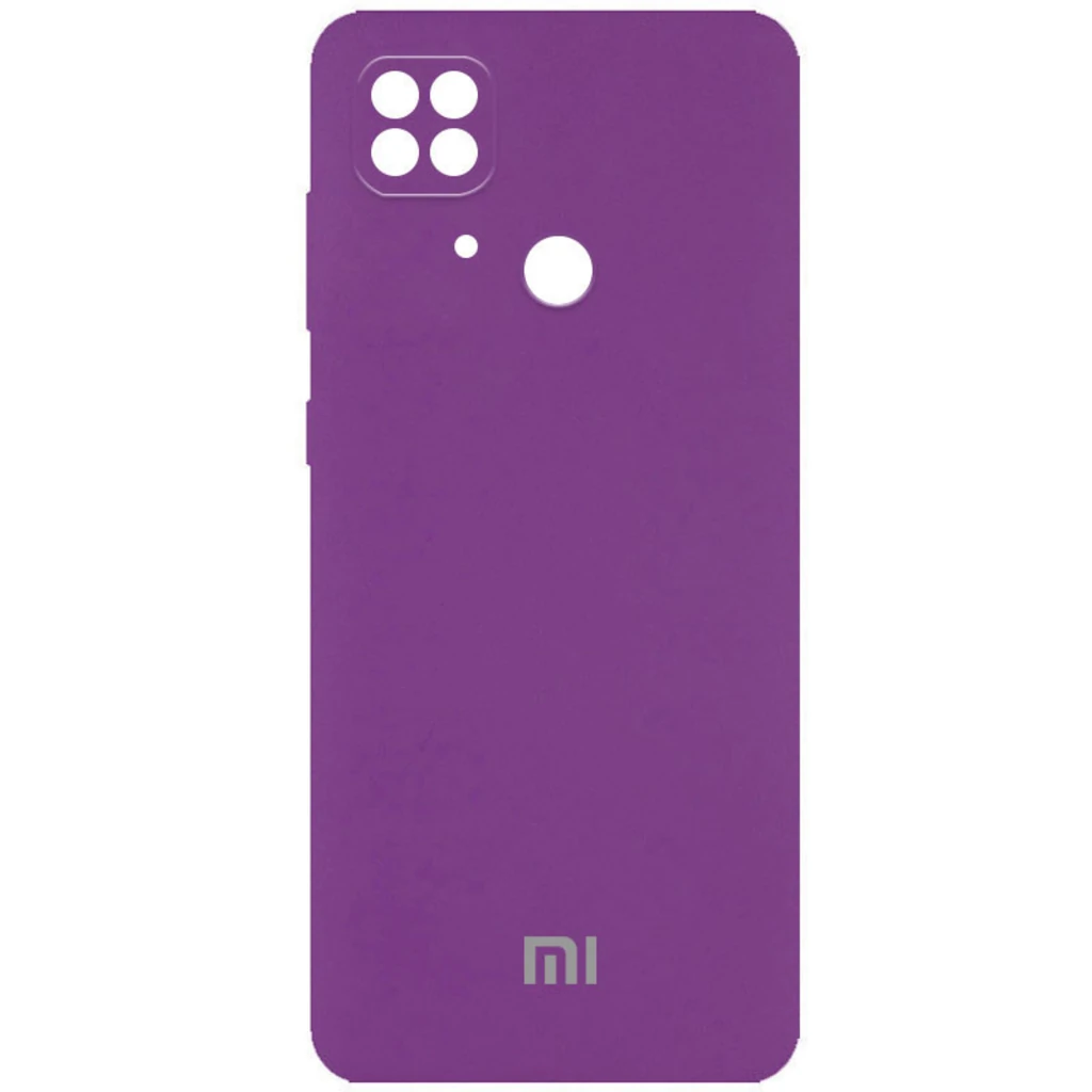 Чехол Silicone Cover Full Camera (AA) Grape для Xiaomi Redmi 10C