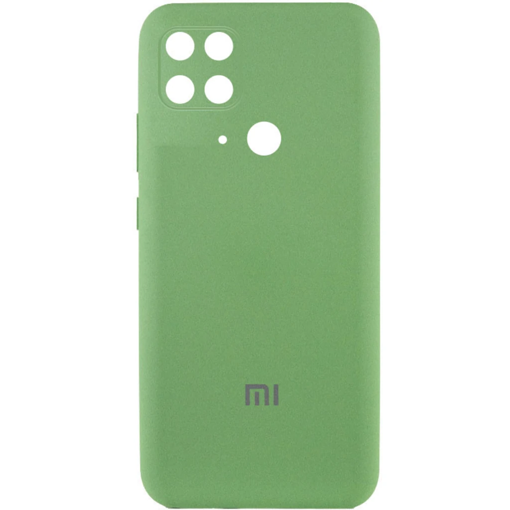 Чехол Silicone Cover Full Camera (AA) Mint для Xiaomi Redmi 10C