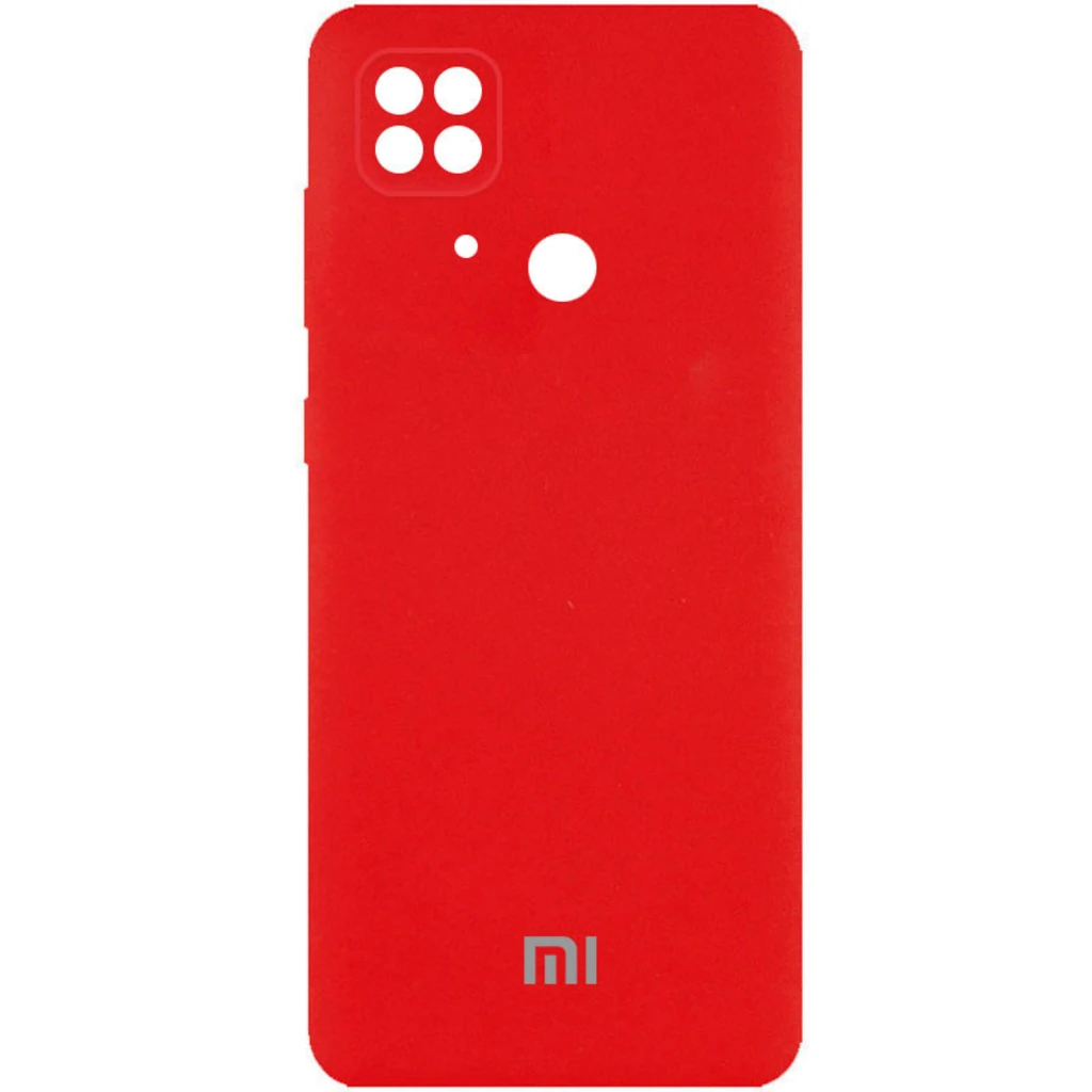 Чехол Silicone Cover Full Camera (AA) Red для Xiaomi Redmi 10C