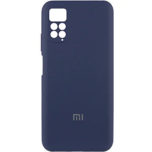 Цвет: Синий - Чехол Silicone Cover Full Camera (AA) Midnight Blue для Xiaomi Redmi Note 11, Xiaomi Redmi Note 11S