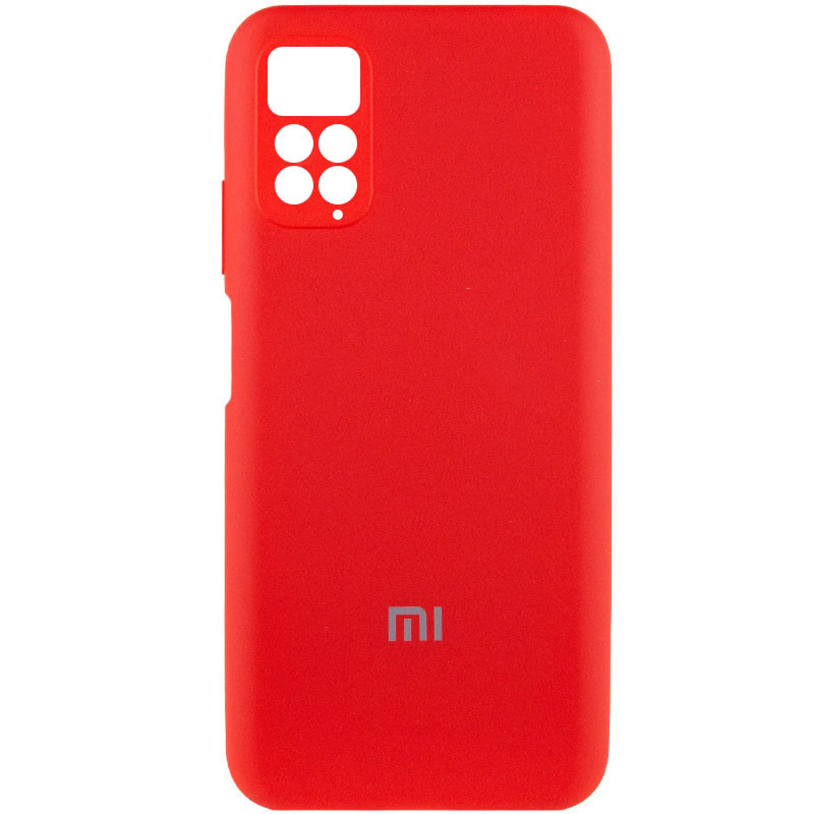 Чехол Silicone Cover Full Camera (AA) Red для Xiaomi Redmi Note 11, Xiaomi Redmi Note 11S