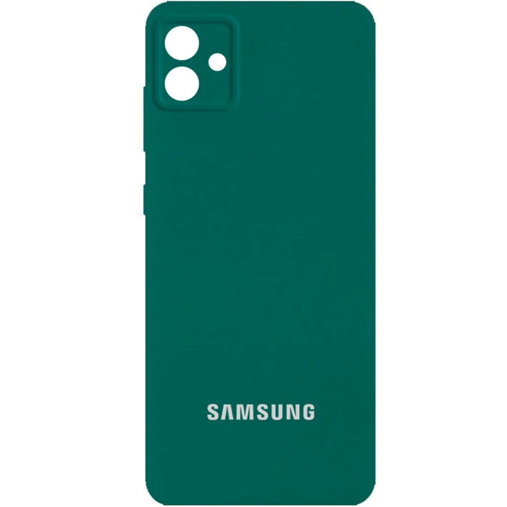 Чехол Silicone Cover Full Camera (AA) Pine Green для Samsung Galaxy A04 SM-A045