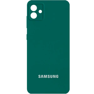 Чехол Silicone Cover Full Camera (AA) Pine Green для Samsung Galaxy A04 SM-A045