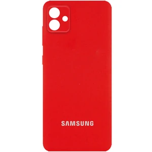 Чехол Silicone Cover Full Camera (AA) Red для Samsung Galaxy A04 SM-A045