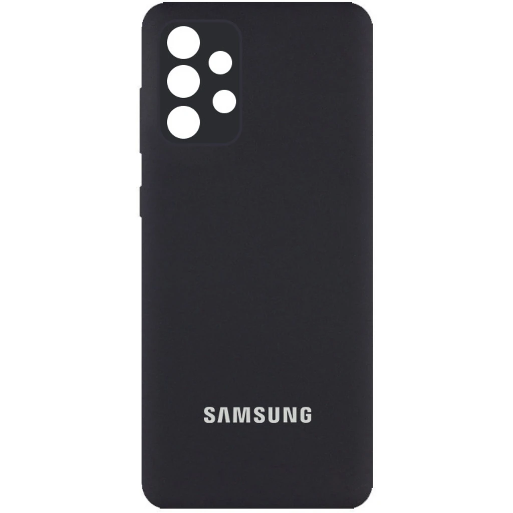 Чехол Silicone Cover Full Camera (AA) Black для Samsung Galaxy A53 5G SM-A536