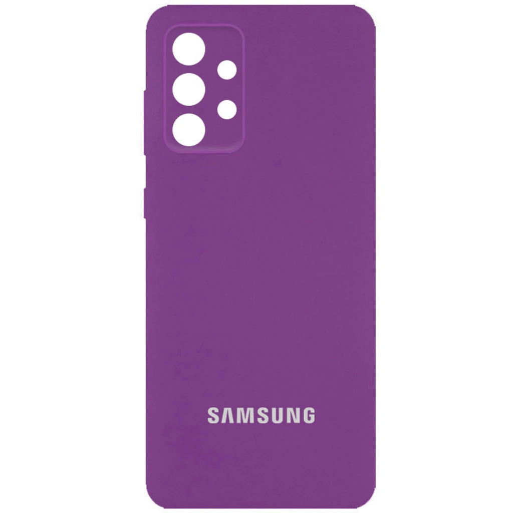 Чехол Silicone Cover Full Camera (AA) Grape для Samsung Galaxy A53 5G SM-A536