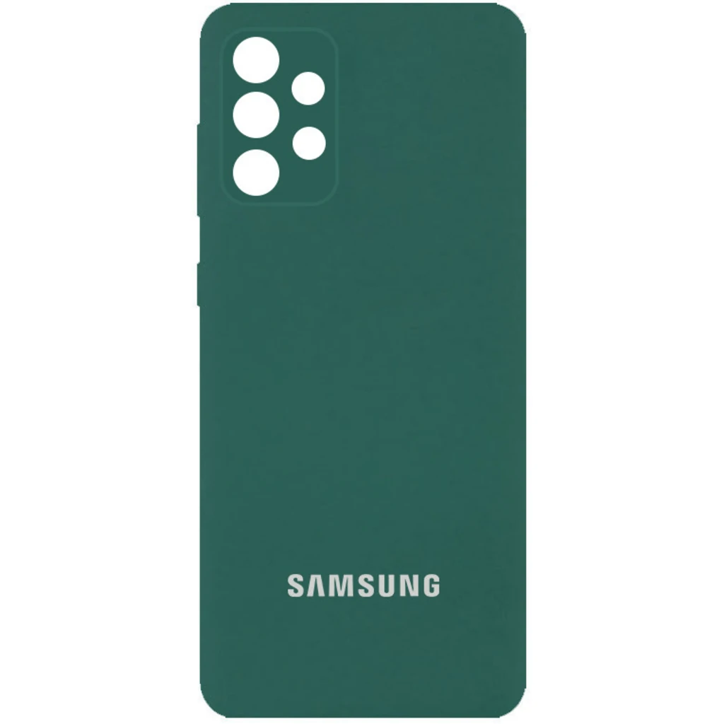 Чехол Silicone Cover Full Camera (AA) Pine Green для Samsung Galaxy A53 5G SM-A536