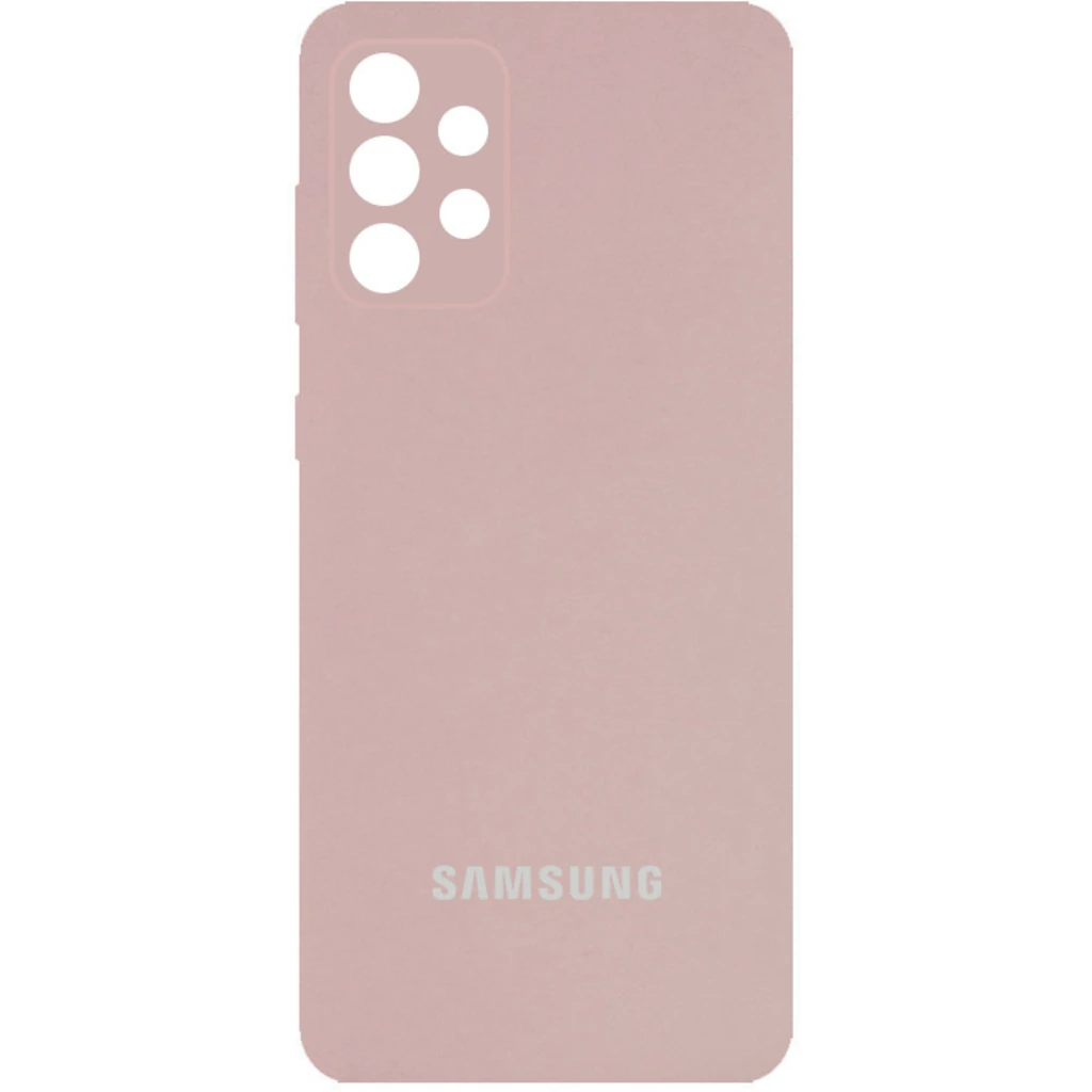 Чехол Silicone Cover Full Camera (AA) Pink Sand для Samsung Galaxy A53 5G SM-A536