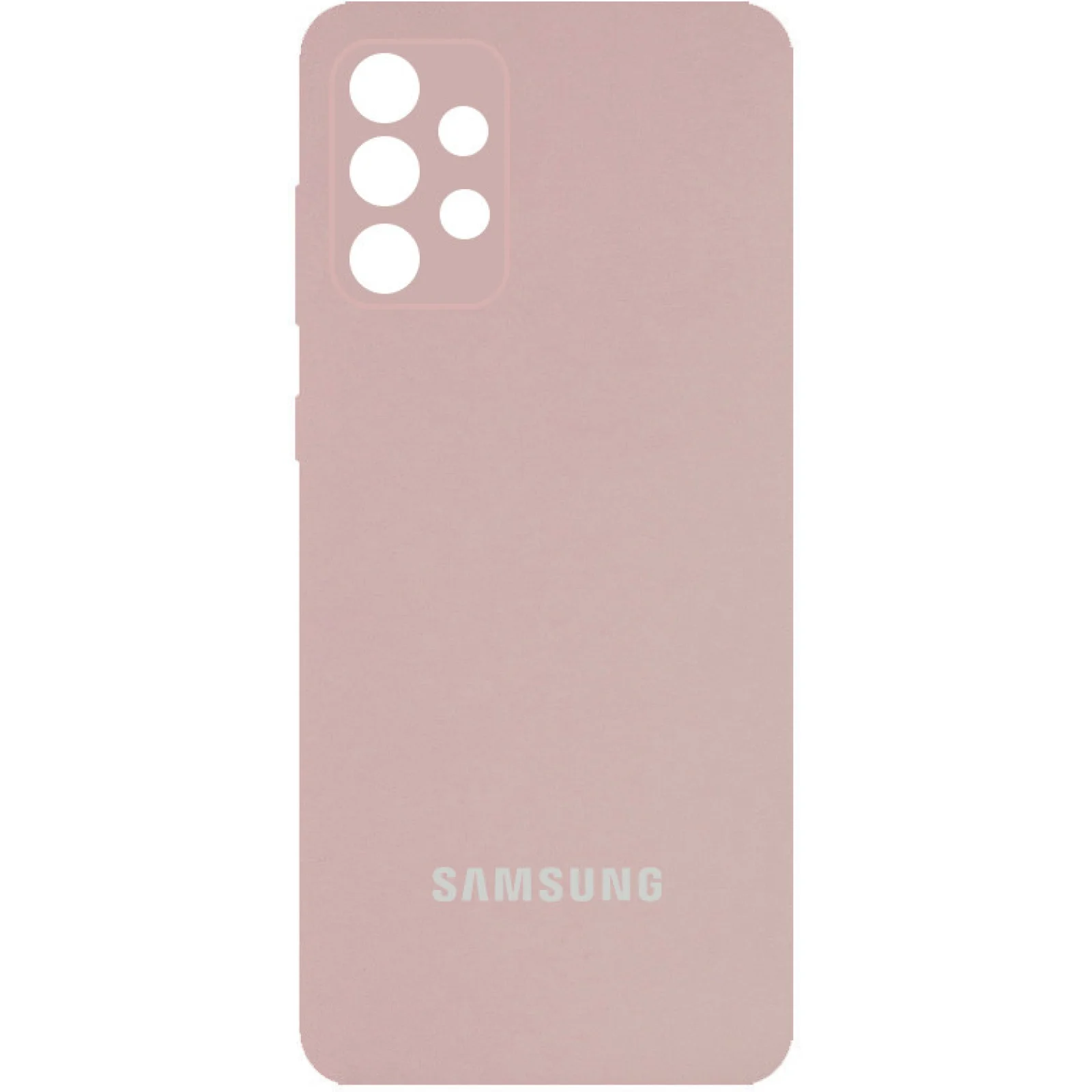 Чехол Silicone Cover Full Camera (AA) Pink Sand для Samsung Galaxy A53 5G SM-A536