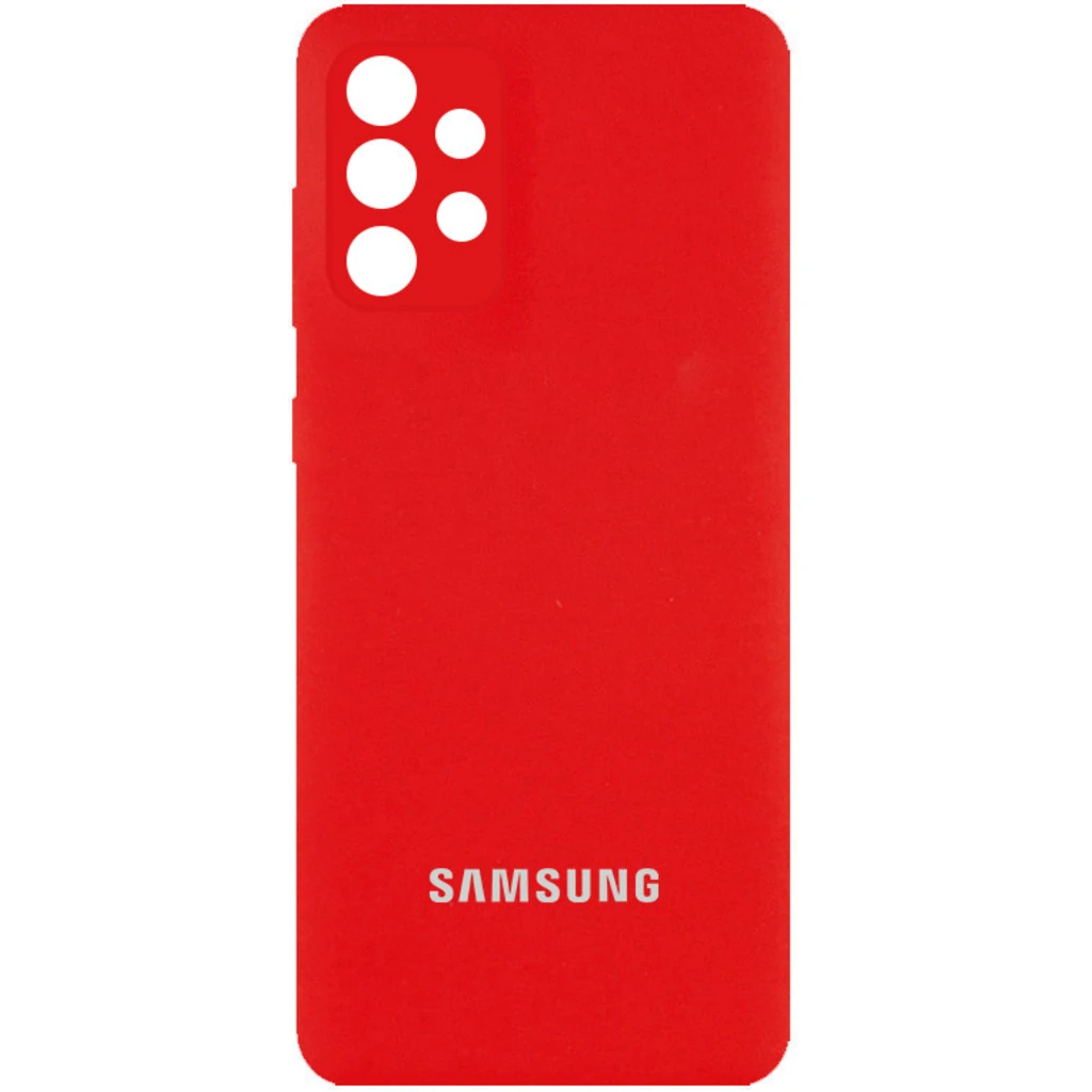 Чехол Silicone Cover Full Camera (AA) Red для Samsung Galaxy A53 5G SM-A536