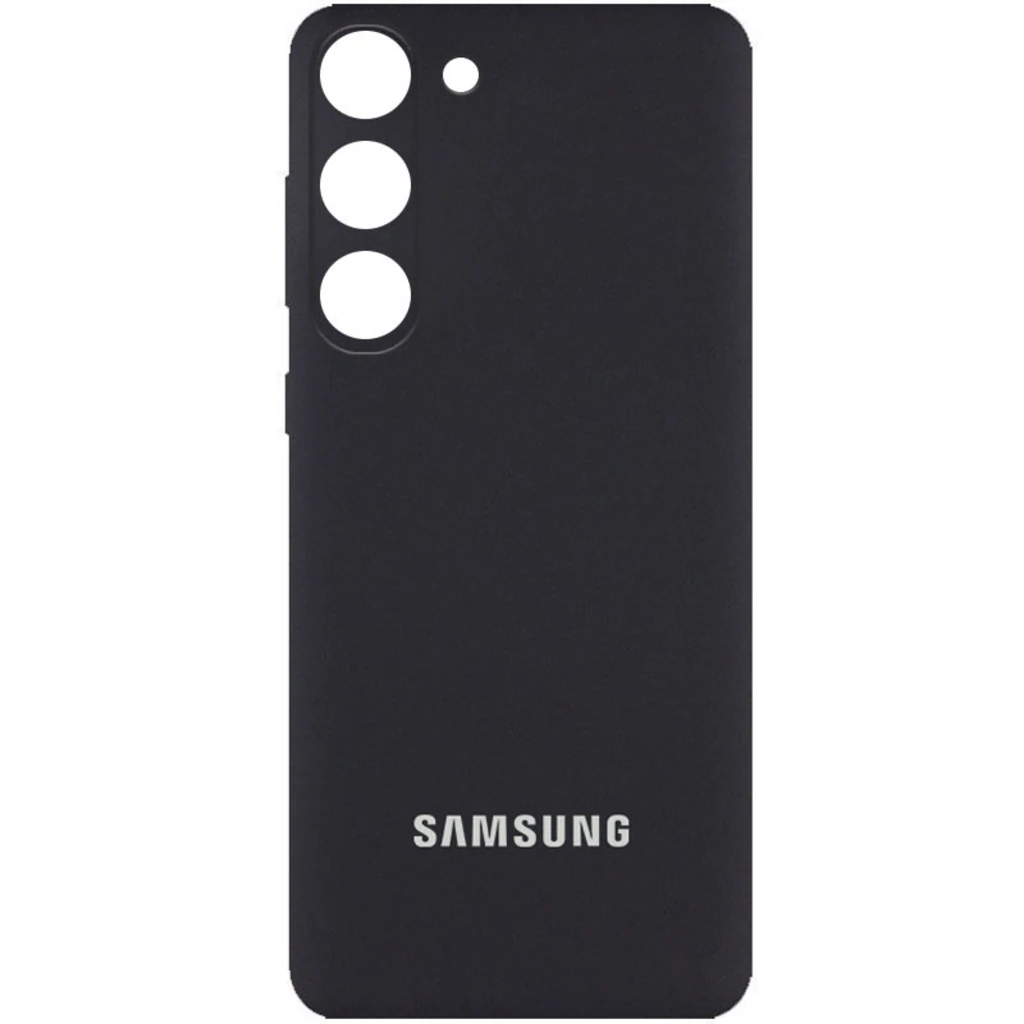 Чехол Silicone Cover Full Camera (AA) Black для Samsung Galaxy S23 Plus SM-S916