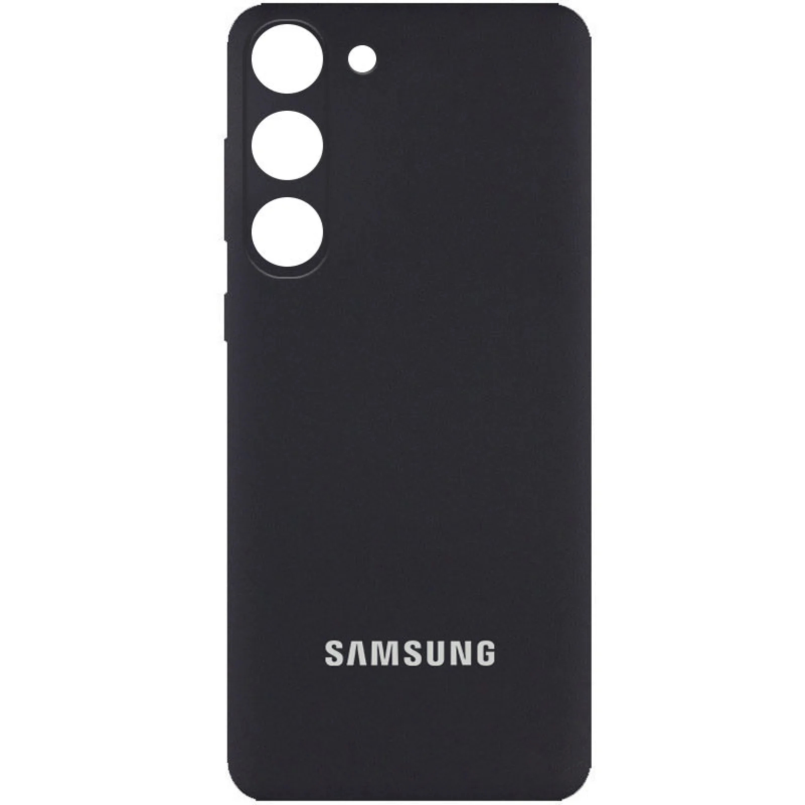 Чехол Silicone Cover Full Camera (AA) Black для Samsung Galaxy S23 Plus SM-S916