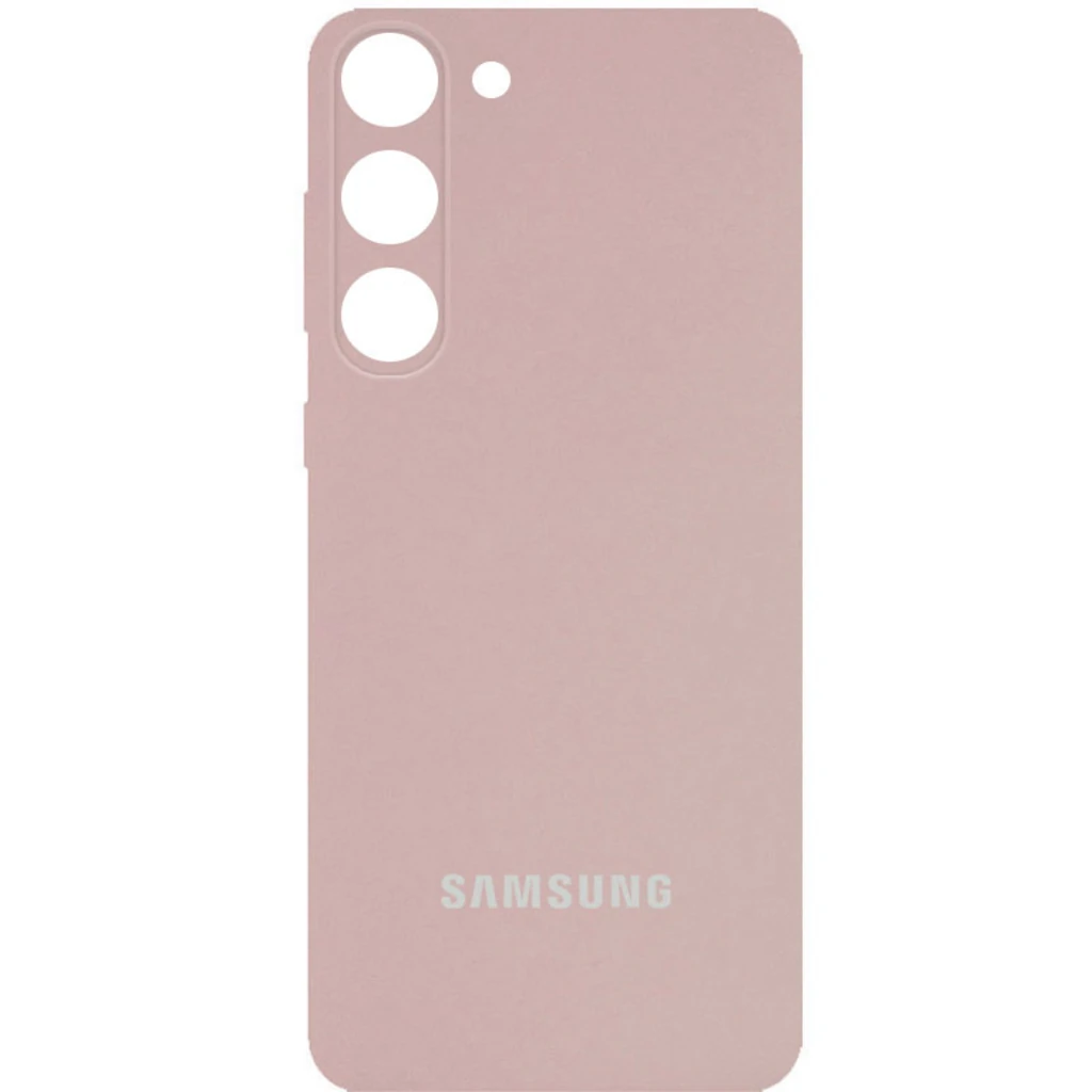 Чехол Silicone Cover Full Camera (AA) Pink Sand для Samsung Galaxy S23 Plus SM-S916
