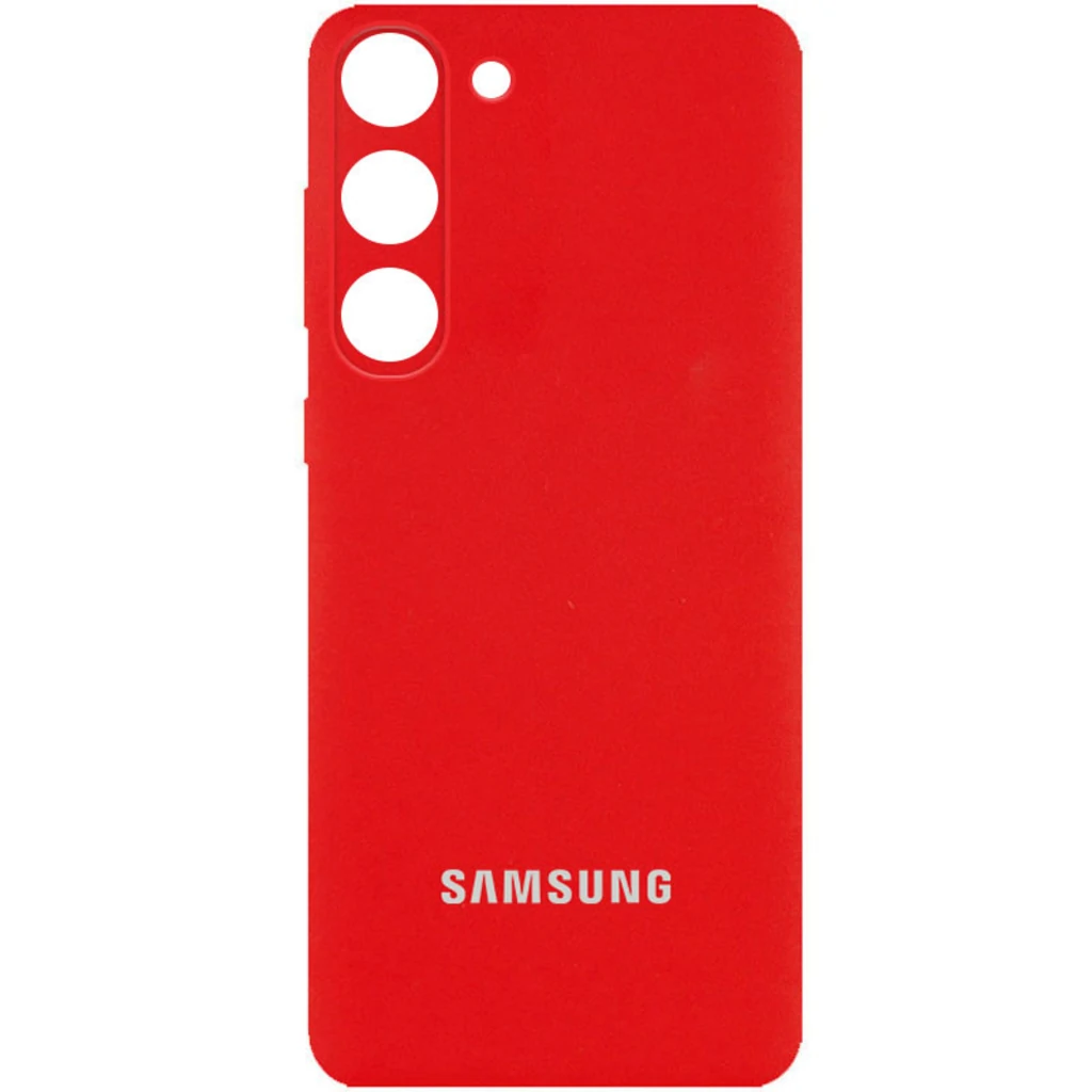 Чехол Silicone Cover Full Camera (AA) Red для Samsung Galaxy S23 Plus SM-S916