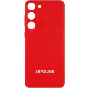Чехол Silicone Cover Full Camera (AA) Red для Samsung Galaxy S23 Plus SM-S916