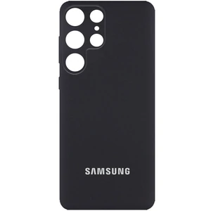 Цвет: Черный - Чехол Silicone Cover Full Camera (AA) Black для Samsung Galaxy S23 Ultra SM-S918