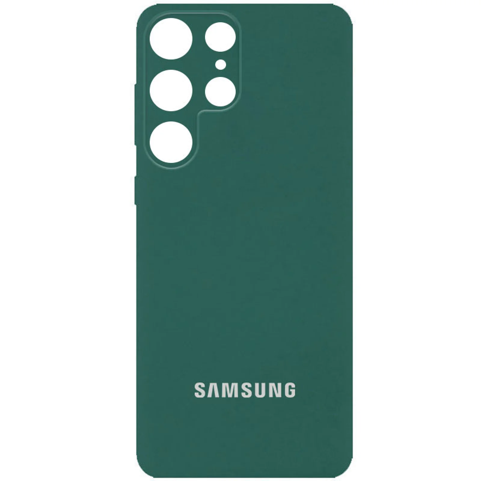Чехол Silicone Cover Full Camera (AA) Pine Green для Samsung Galaxy S23 Ultra SM-S918
