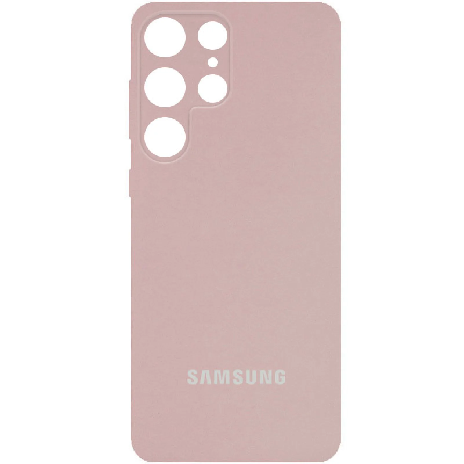 Чехол Silicone Cover Full Camera (AA) Pink Sand для Samsung Galaxy S23 Ultra SM-S918