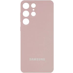 Чехол Silicone Cover Full Camera (AA) Pink Sand для Samsung Galaxy S23 Ultra SM-S918