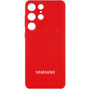 Чехол Silicone Cover Full Camera (AA) Red для Samsung Galaxy S23 Ultra SM-S918