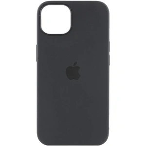 Цвет: Черный - Чехол Apple iPhone 15 Plus Silicone Case with MagSafe Black (HQCo)