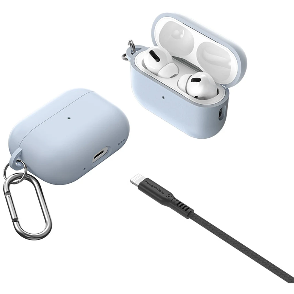 Чехол AirPods Pro 2 AmazingThing Smoothie Drop-Proof Anti-Bacterial Case Blue