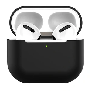 Цвет: Черный - Чехол Airpods 3 Pure Silicone Case Black