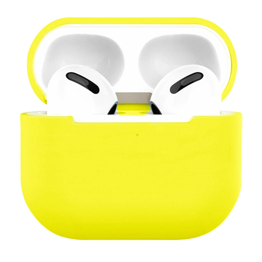Силиконовый футляр Airpods 3 Pure Silicone Case Neon Yellow