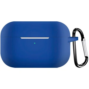 Цвет: Синий - Чехол Airpods Pro 2 Silicone Case with Clip Navy Blue