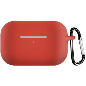 Цвет: Красный - Чехол Airpods Pro 2 Silicone Case with Clip Red