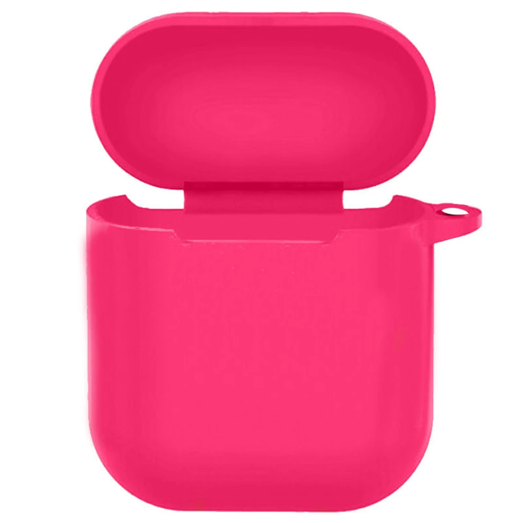 Чохол Silicone Case New with Clip Airpods, Airpods 2 Barbie Pink