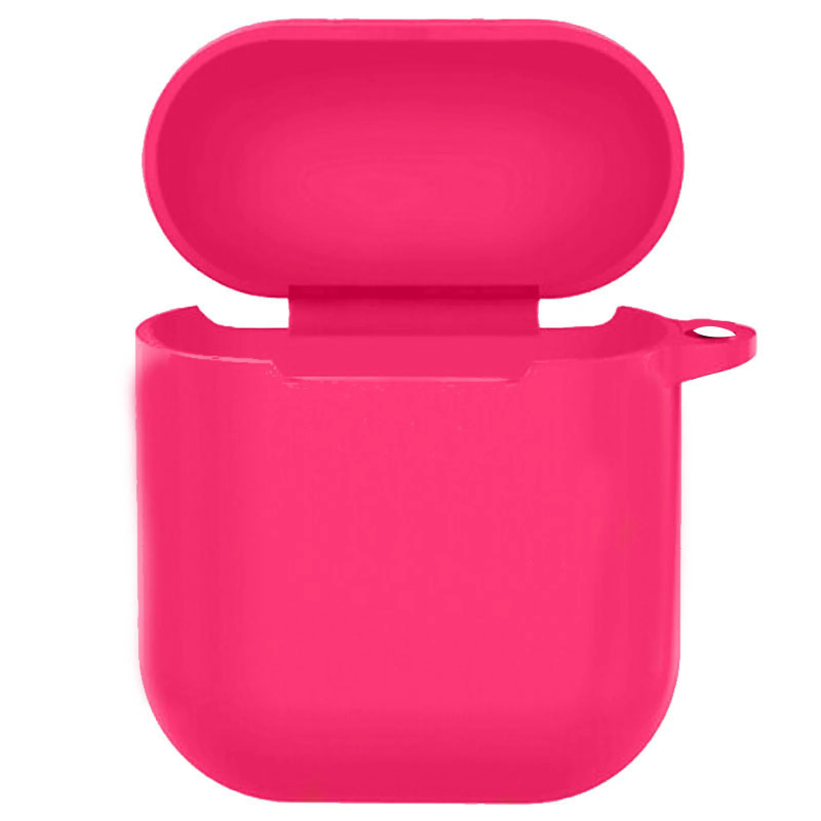 Чохол Silicone Case New with Clip Airpods, Airpods 2 Barbie Pink