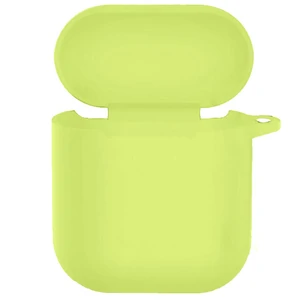 Колір: Жовтий - Чохол Silicone Case New with Clip Airpods, Airpods 2 Bright Yellow