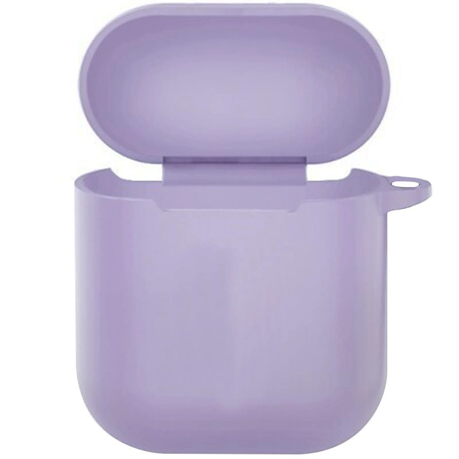 Чохол Silicone Case New with Clip Airpods, Airpods 2 Lilac Pride