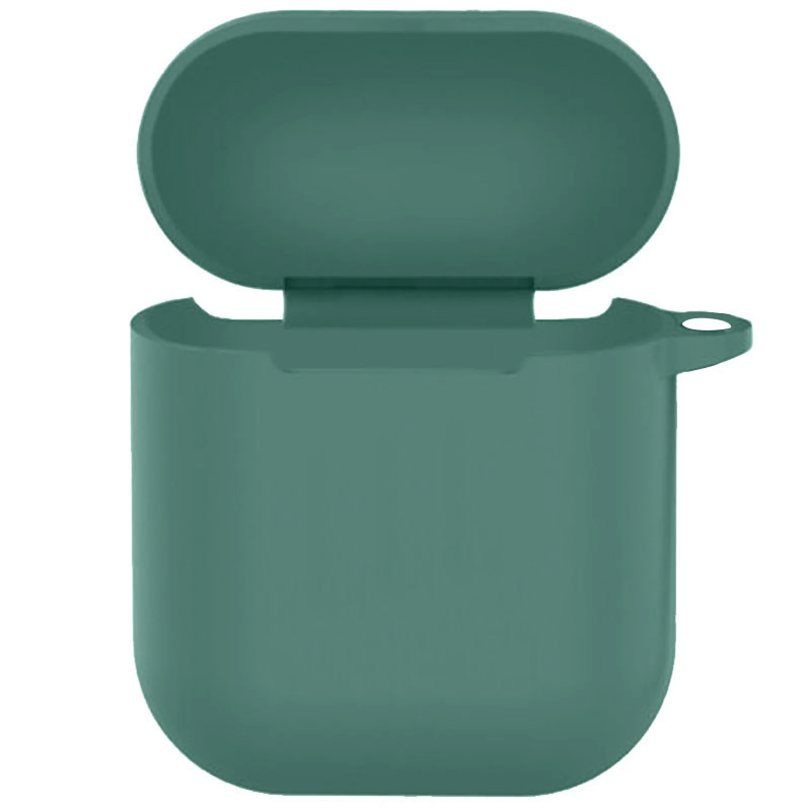 Чехол Silicone Case New with Clip Airpods, Airpods 2 Pine Green
