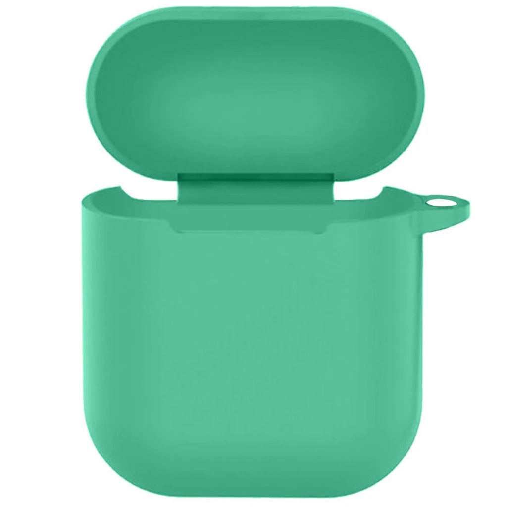 Чохол Silicone Case New with Clip Airpods, Airpods 2 Spearmint