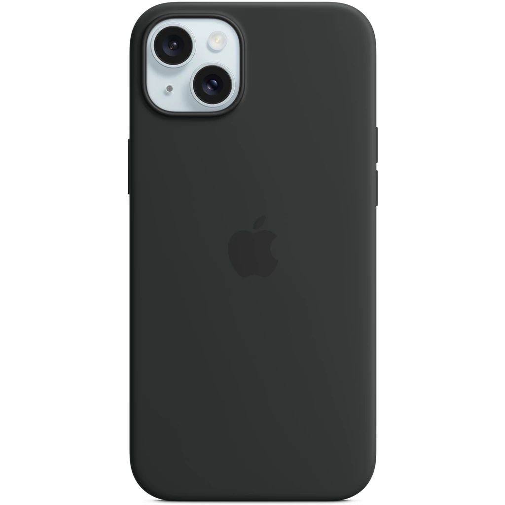 Чехол Apple iPhone 15 Silicone Case with MagSafe Black (HQCo)