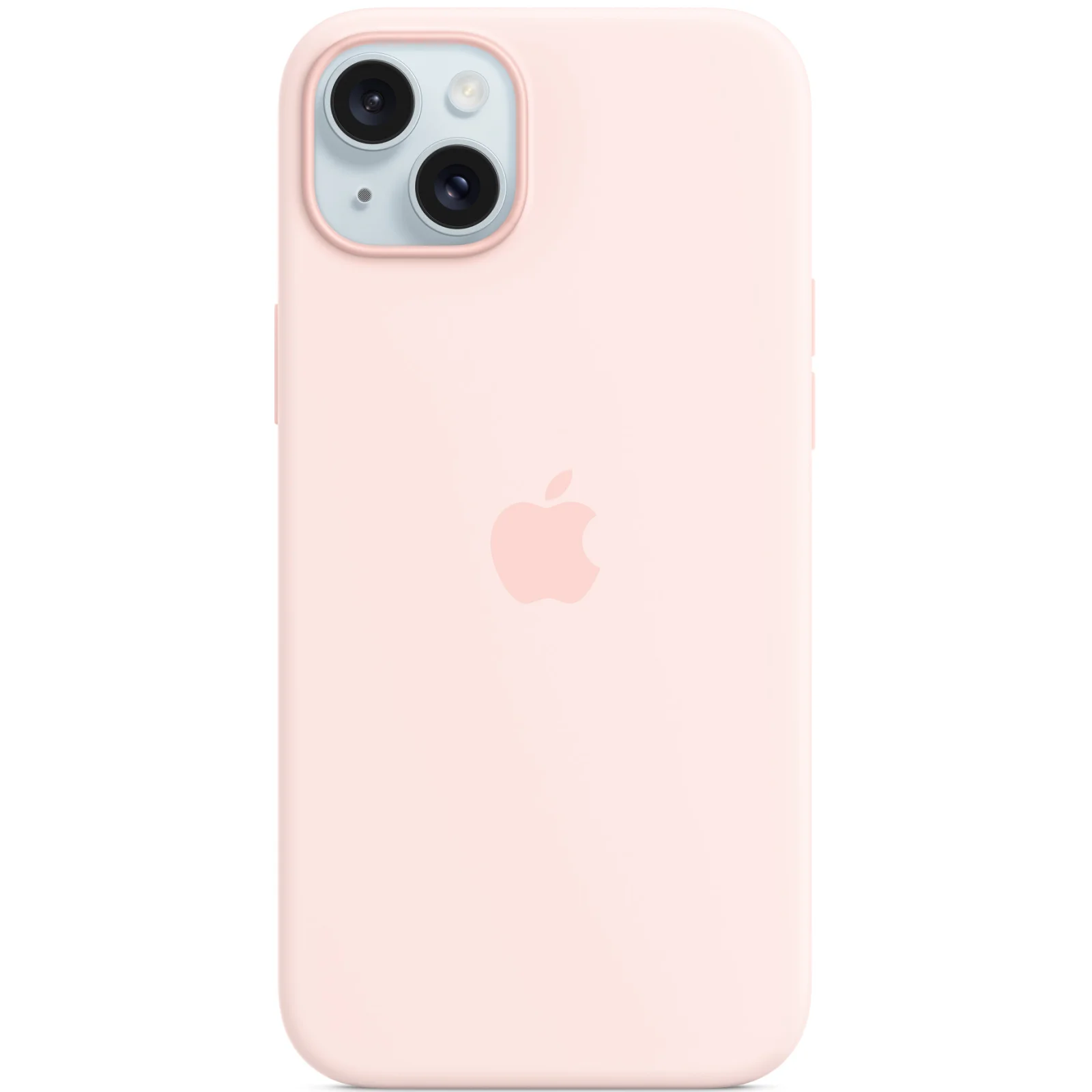 Чехол Apple iPhone 15 Silicone Case with MagSafe Light Pink (HQCo)