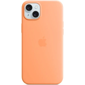 Чехол Apple iPhone 15 Silicone Case with MagSafe Orange Sorbet (HQCo)