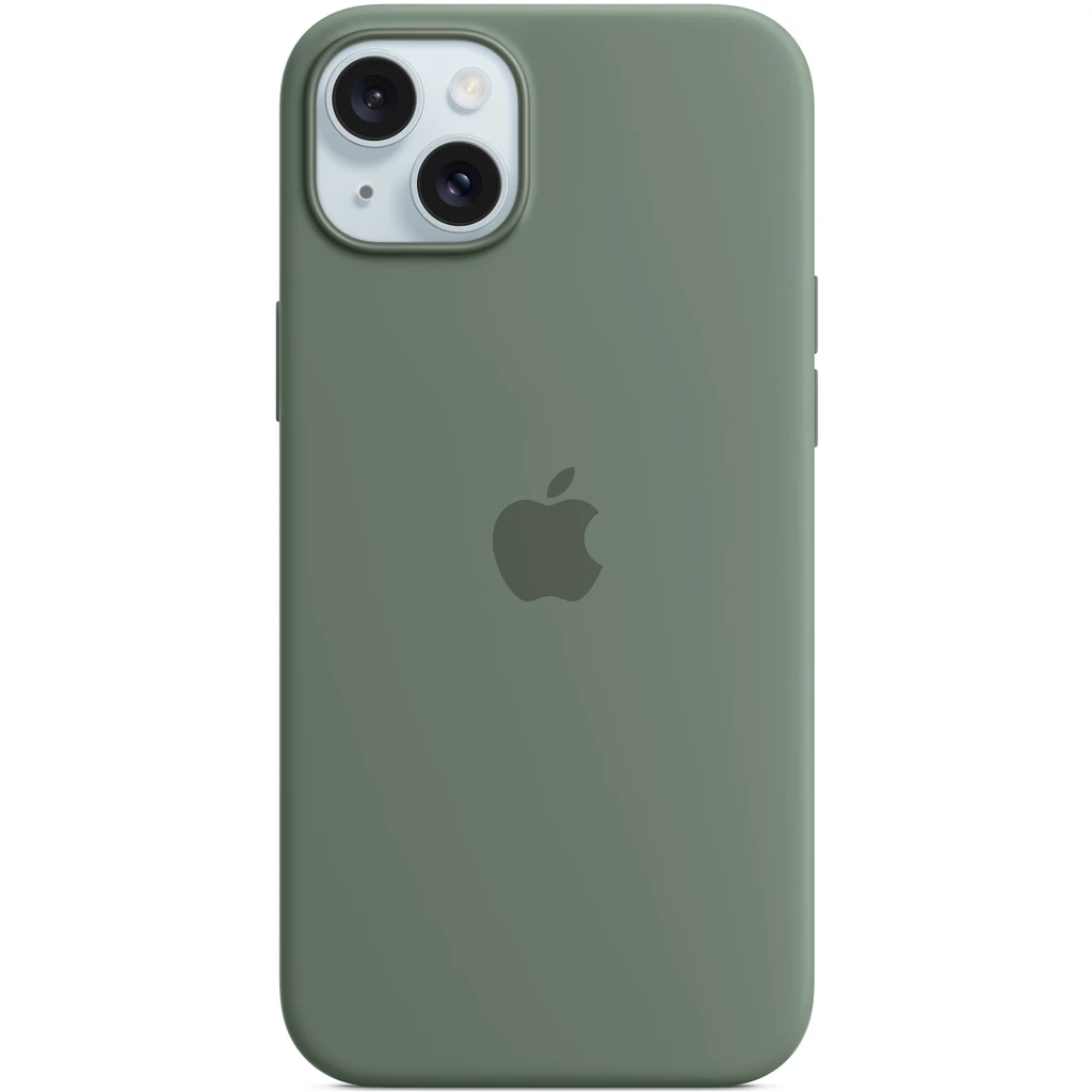 Чехол Apple iPhone 15 Silicone Case with MagSafe Cypress (HQCo)