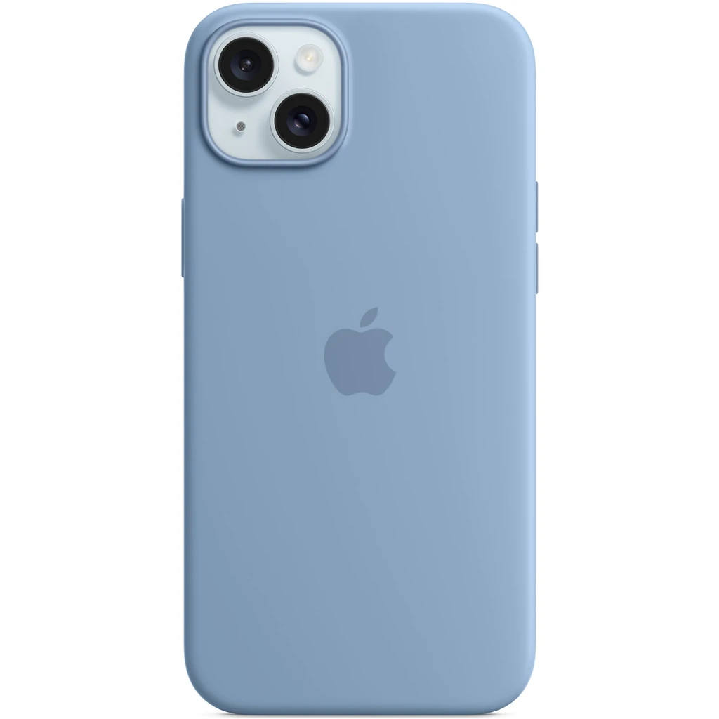 Чехол Apple iPhone 15 Silicone Case with MagSafe Winter Blue (HQCo)
