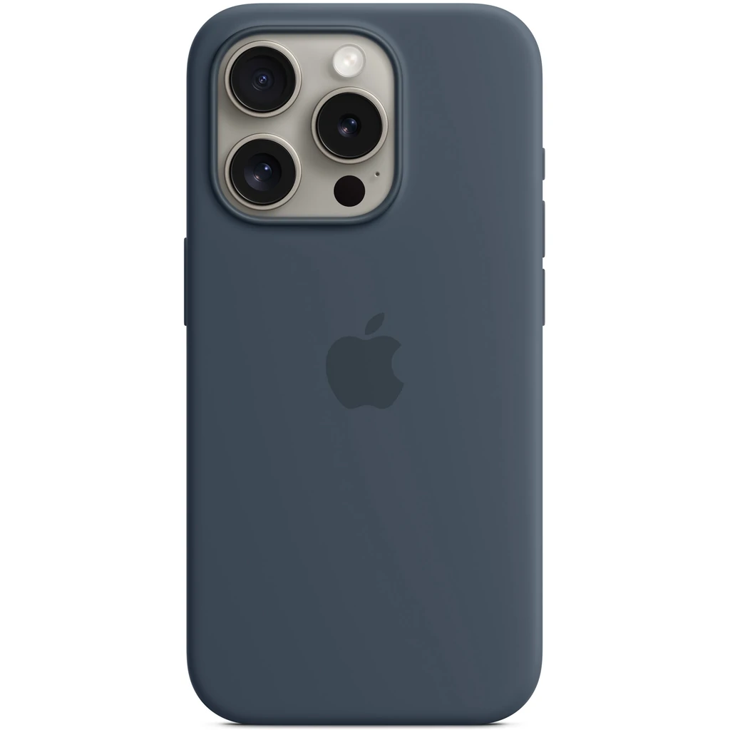 Чехол Apple iPhone 15 Pro Max Silicone Case with MagSafe Storm Blue (HQCo)