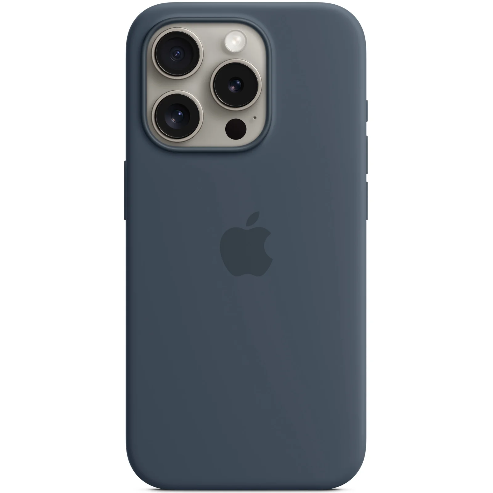 Чехол Apple iPhone 15 Pro Max Silicone Case with MagSafe Storm Blue (HQCo)