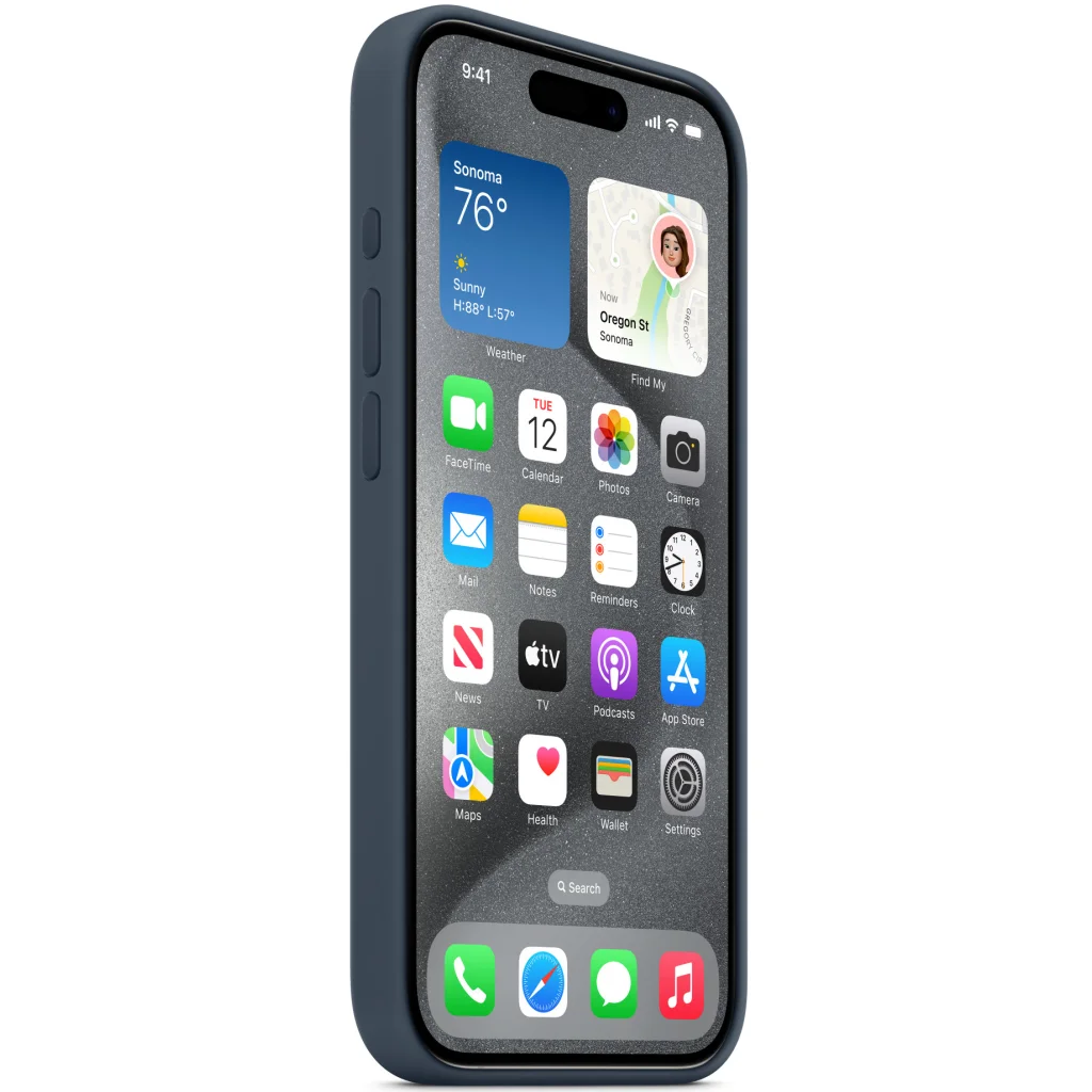 Чохол Apple iPhone 15 Pro Silicone Case with MagSafe Storm Blue (MT1D3)