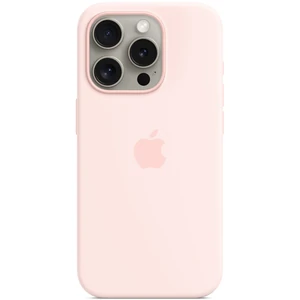 Чехол Apple iPhone 15 Pro Max Silicone Case with MagSafe Light Pink (HQCo)