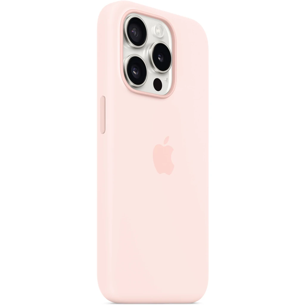 Чехол Apple iPhone 15 Pro Silicone Case with MagSafe Light Pink (MT1F3)