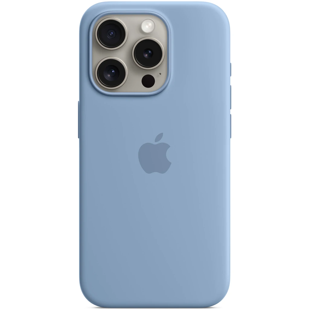 Чохол Apple iPhone 15 Pro Max Silicone Case with MagSafe Winter Blue (MT1Y3)