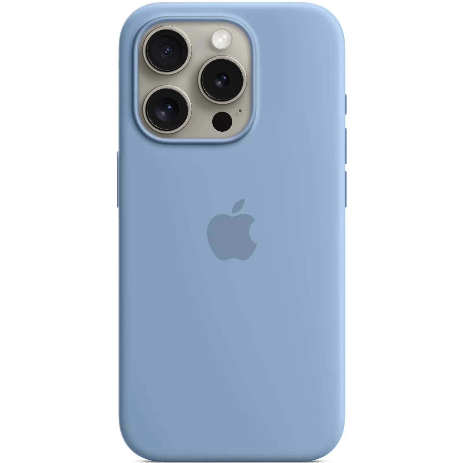 Чехол Apple iPhone 15 Pro Max Silicone Case with MagSafe Winter Blue (HQCo)
